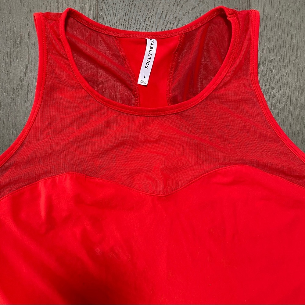 Fabletics Helena Tank in Red - Picture 2 of 8